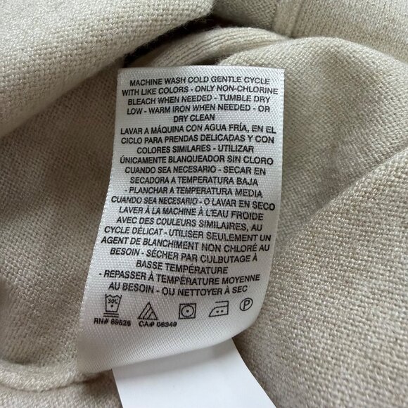 Jessica Simpson Womens Beige Knit Longline Cardigan With Buttons & Pockets Sz M - Picture 12 of 14